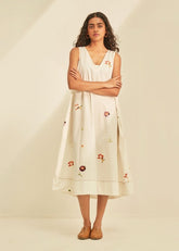 A Model Wearing White Poplin Love Lost, curated by Only Ethikal